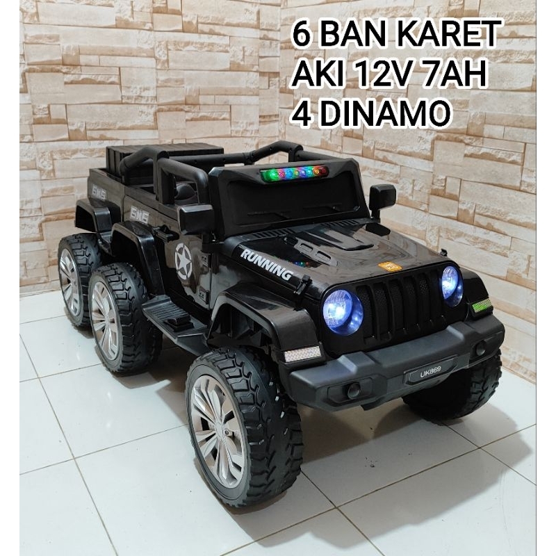 Mobil Aki Jeep Rubicon Ban 6 (UK869) READY Pontianak