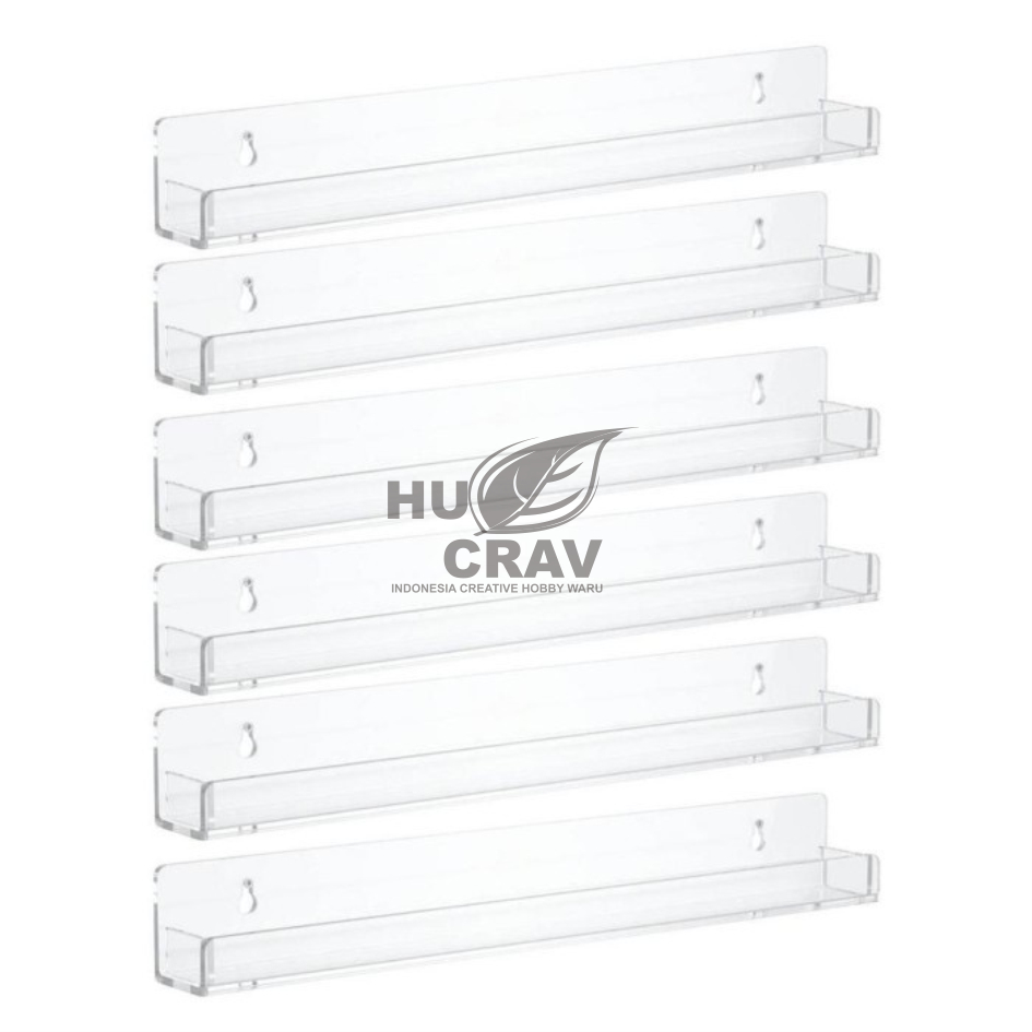 Akrilik Organizer Kosmetik Botol Kutek Serbaguna Rak Gantung Acrylic Dinding makeup / make up multif