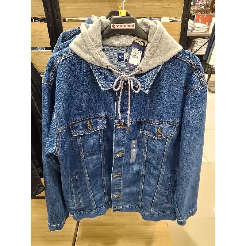 Nevada Jacket Jeans/Denim (ada kupluk nya bisa lepas pasang)