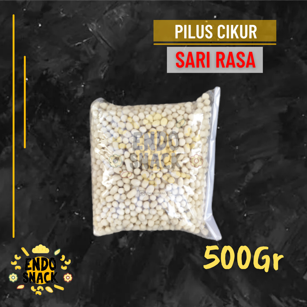 

500 Gr Pilus Cikur SARI RASA, Tiktak Kencur Topping Baso Aci, Cuanki