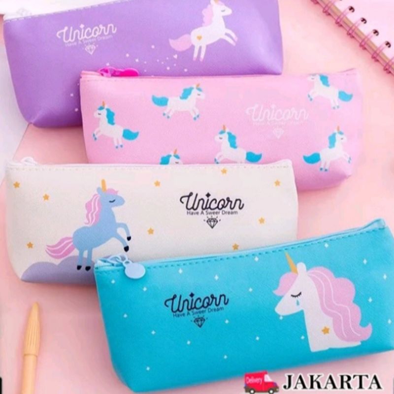 

Tempat pensil tabung lipat kalkulator, papan tulis / Tempat pensil UNICORN KULIT / Kotak pensil UNICORN
