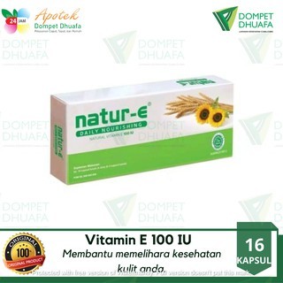 Natur E 100 IU vitamin lunak Natur E Kapsul Vitamin E Untuk Kulit
