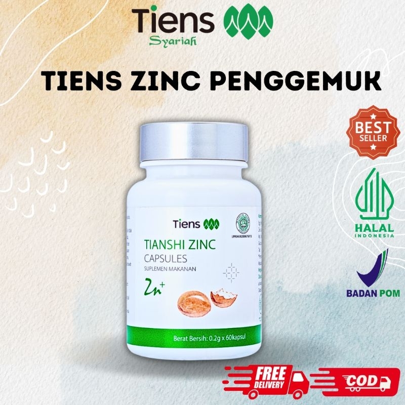 [ORIGINAL] SUPLEMEN PENGGEMUK BADAN ZINC KAPSUL TIENS