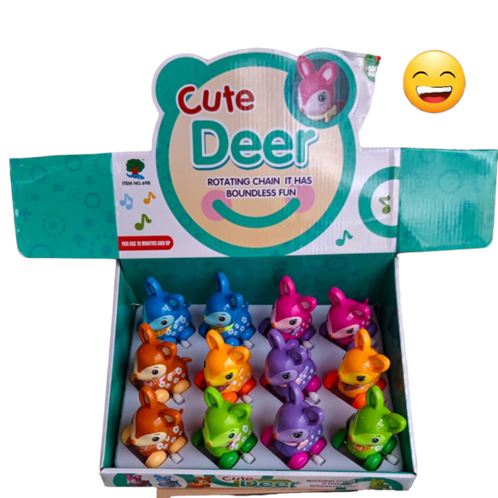 MAINAN MOBILAN DI PUTAR WIND UP,CUTE LITTLE HORSE/KUDA BERMACAM KARAKTER