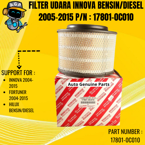 17801-0C010 FILTER UDARA INNOVA BENSIN/DIESEL 2005-2015 Original