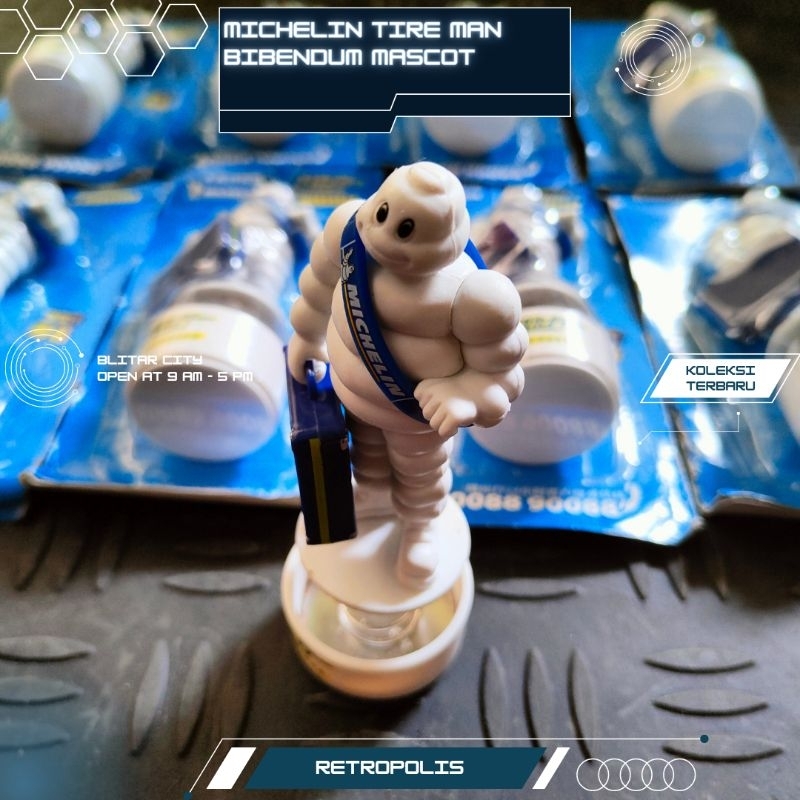 Michelin Bibendum Tire Man Patung Michelin Boneka Michelin Maskot Michelin Figure Michelin Mascot Mi