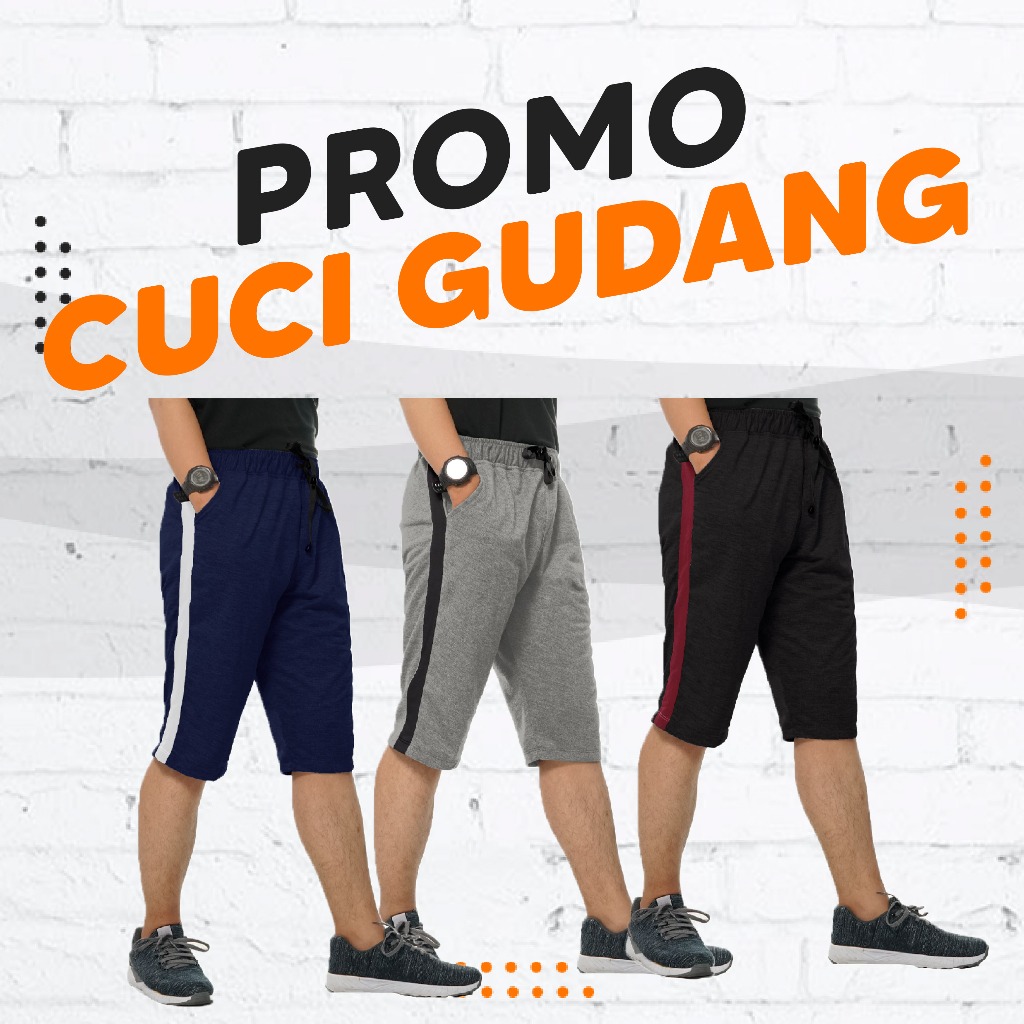 Qomishu - Celana Pendek/Cuci Gudang/ Celana Olahraga Training Afkar ELVAS