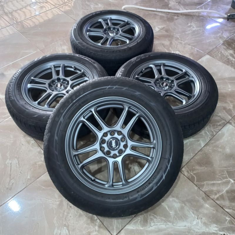 PESANAN KHUSUS | HSR NX SPO R16 H5X114'3 + BAN 205/65 R16 BRIDGESTONE