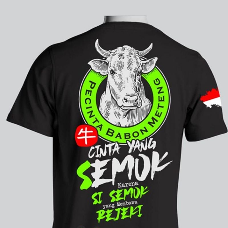 Kaos Motif Sapi
