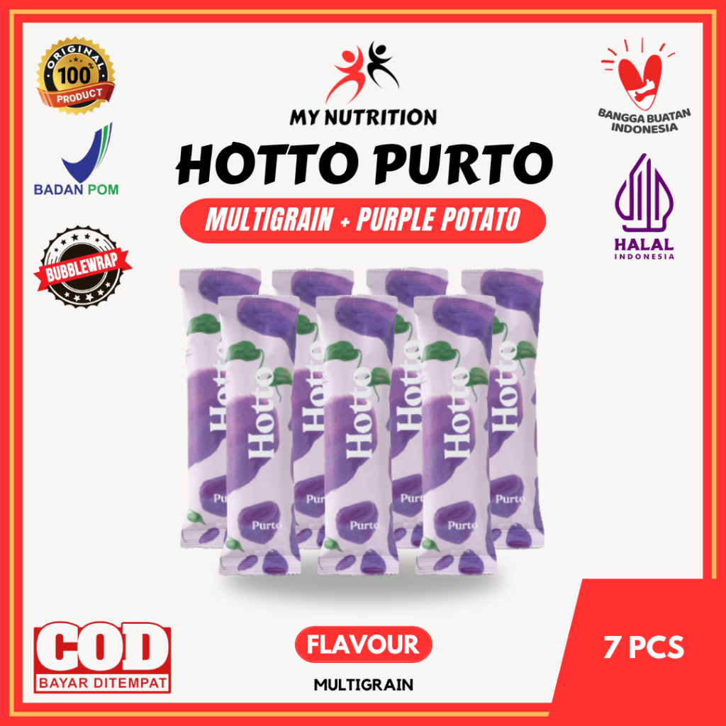 

Hotto Purto Multigrain with Purple Potato 7 Sachet Makanan Kesehatan Diet Sehat Meal Replacement Pengganti Sarapan Rendah Kalori Cegah Gula Darah dan Kolesterol