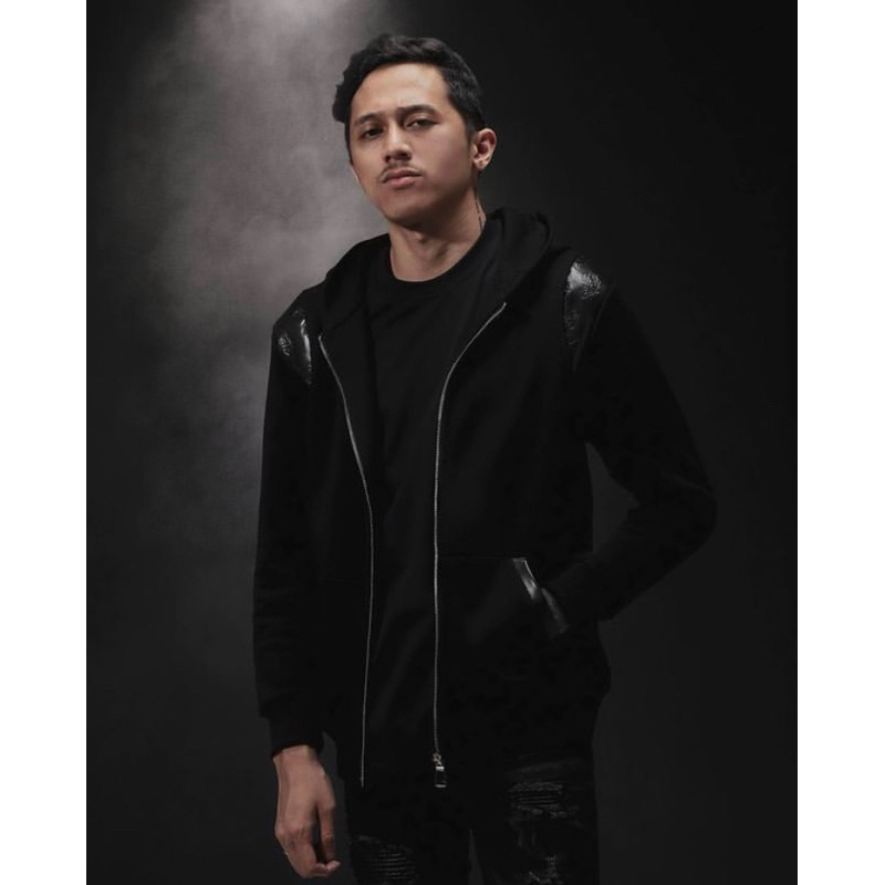 RUCAS "Embossed Paisley Leather" Zip Hoodie