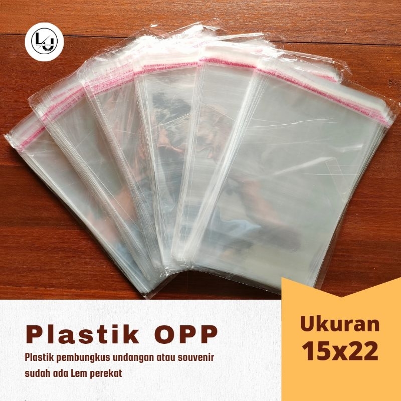 

TERMURAH Plastik OPP Lem 15 x 22 cm ( 1pack isi 100pcs ) | Plastik Undangan | Plastik Opp Souvenir