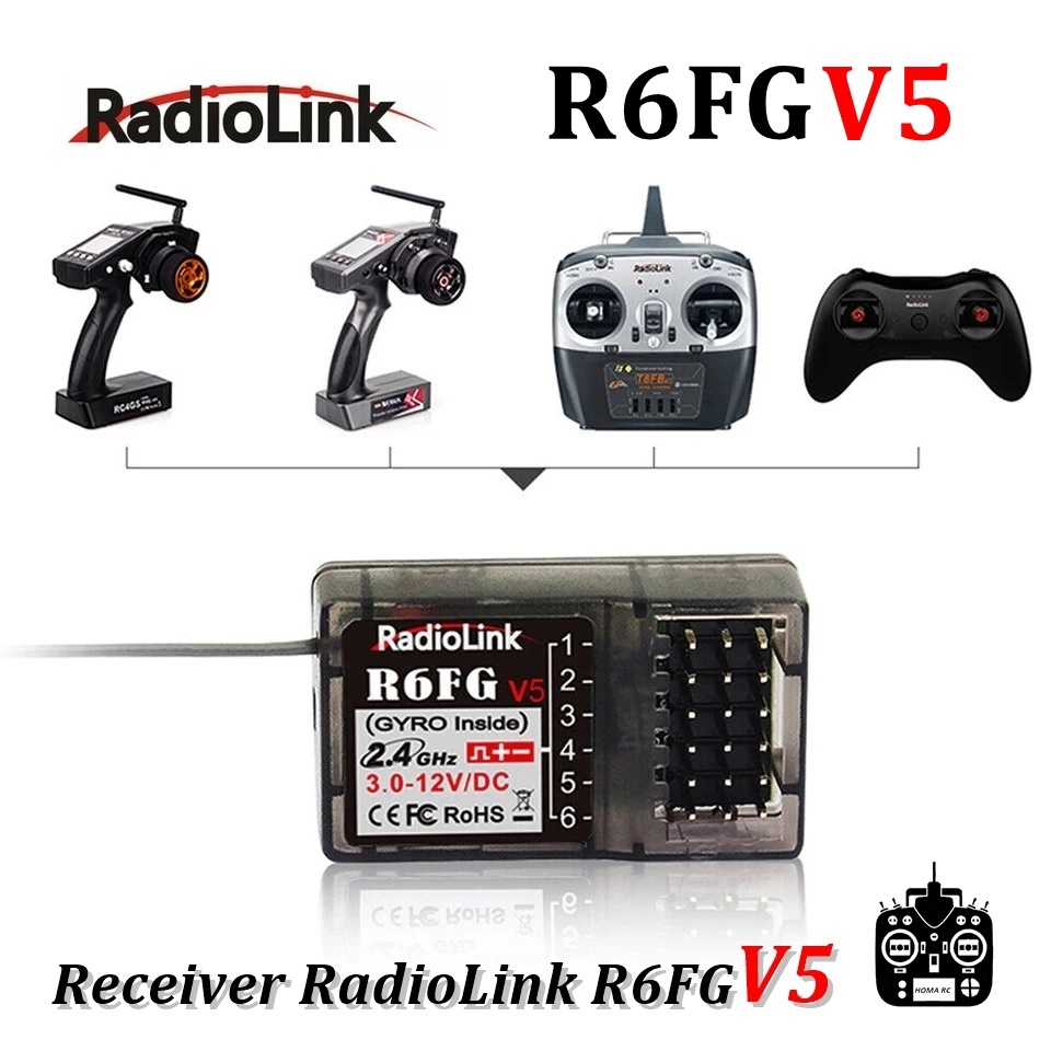 Receiver RadioLink R6FG V5.1  GYRO New Version