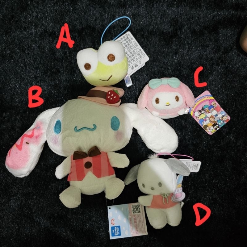 nuigurumi plush furyu sanrio melody cinamonroll ketopi pochacco