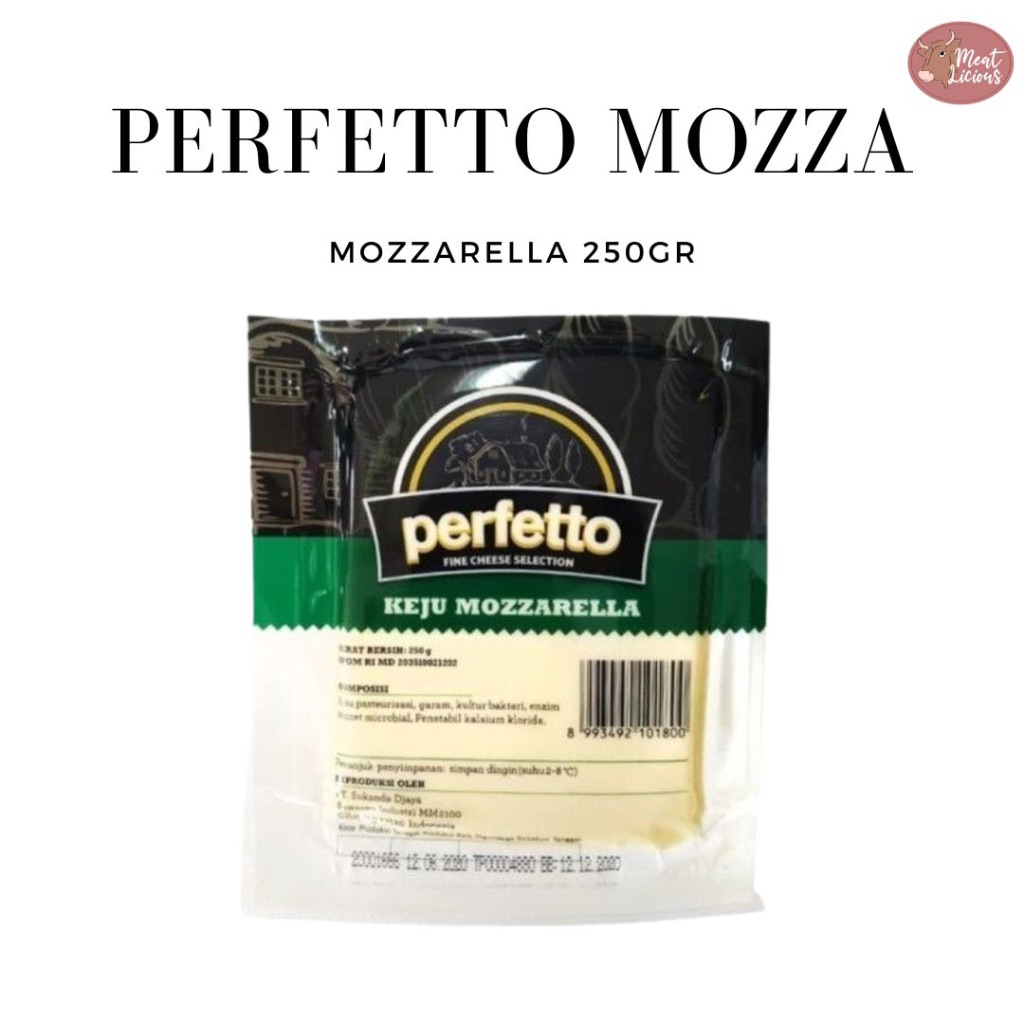 

Perfetto Keju Mozzarella 250gr (Keju leleh)