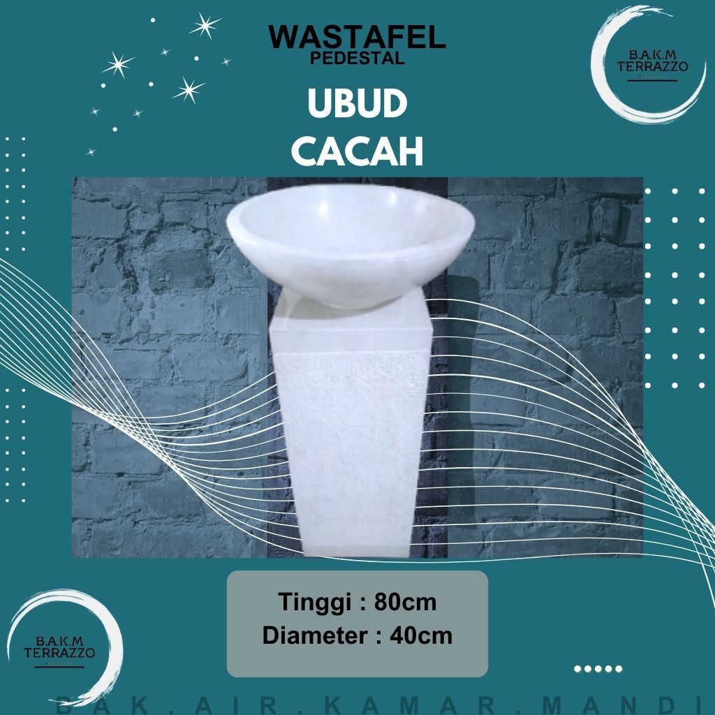 BAK AIR KAMAR MANDI | WASTAFEL PORTABLE TERAZZO | WASTAFEL TERDEKAT | PEDESTAL TIPE UBUD CACAH