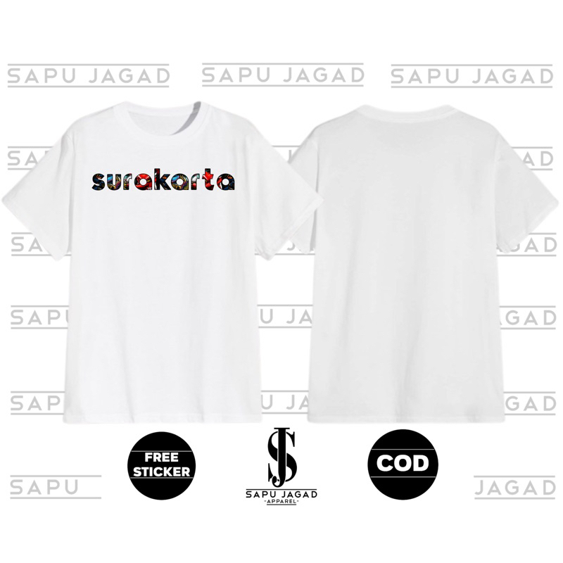 KAOS SURAKARTA PUTIG/ KAOS SURAKARTA TERLARIS/KAOS PERSIS SOLO TERLARIS/ kaos persis viral
