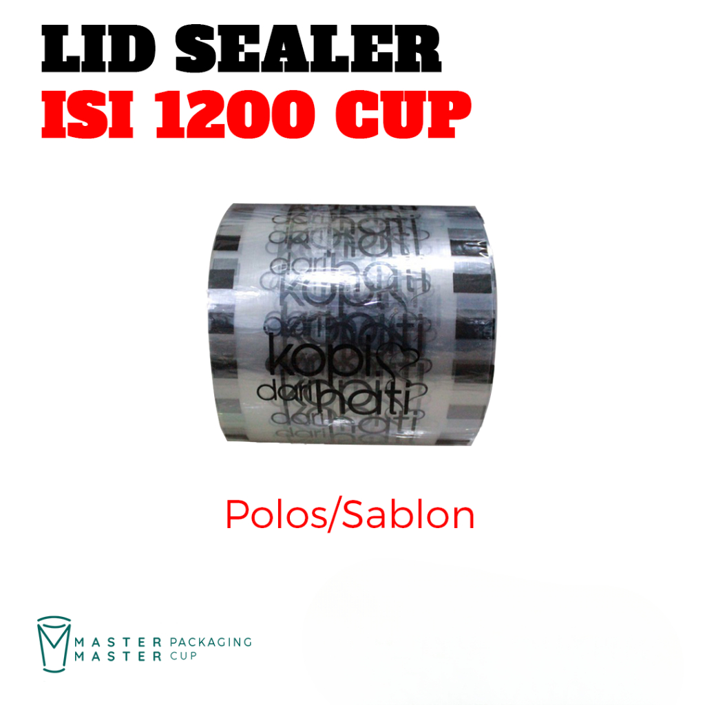 Plastik Lid Cup Sealer  Polos 1200 Cup