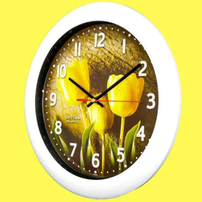 Jam dinding ONTIME bunga