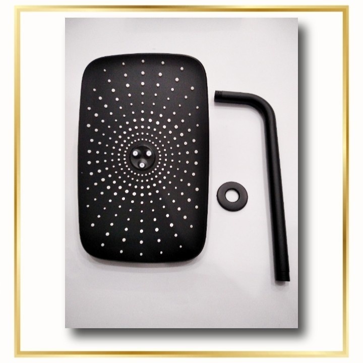 WALL SHOWER HITAM |KEPALA SHOWER TANAM DINDING TERMEWAH