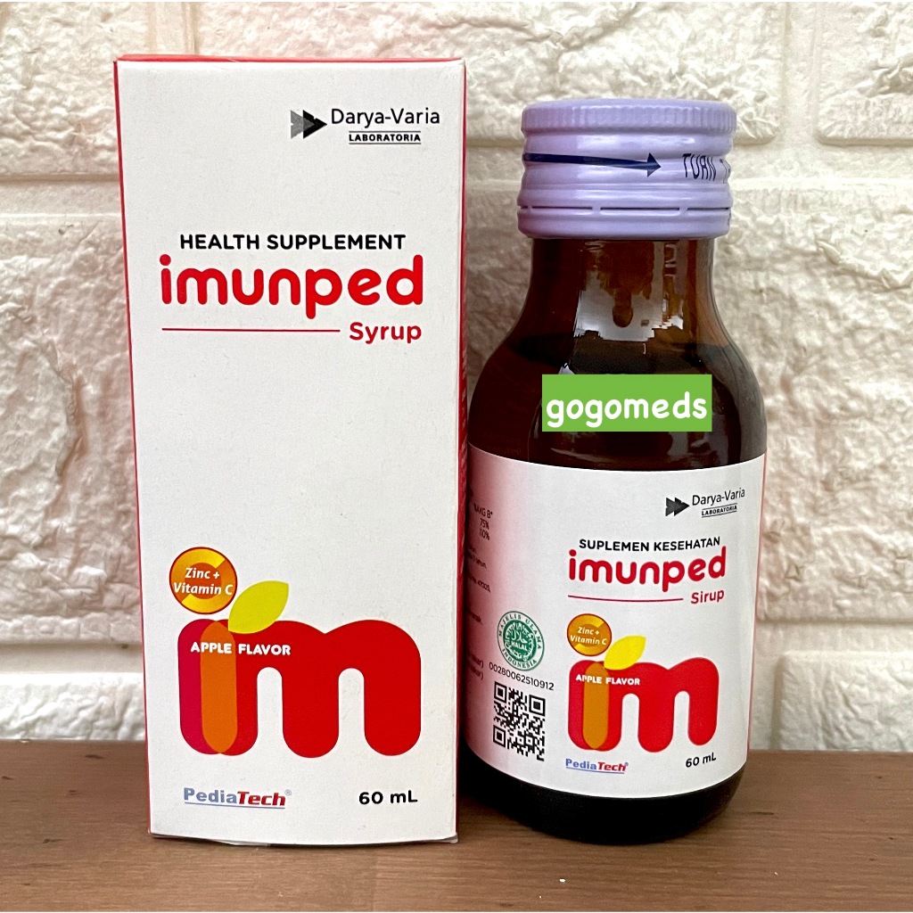 IMUNPED SIRUP 60ML VITAMIN ANAK ZINC DAN VITAMIN C