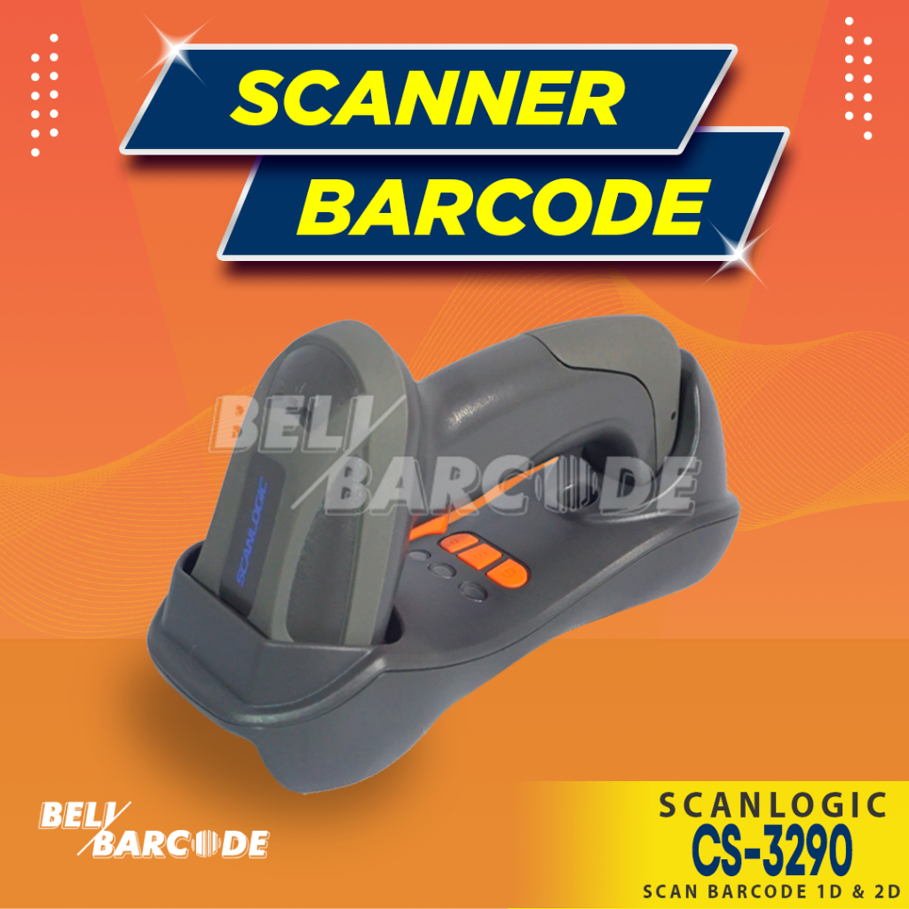 SCANNER BARCODE SCANLOGIC CS-3290 A | CS3290A | CS 3290 A 1D & 2D WIRELESS
