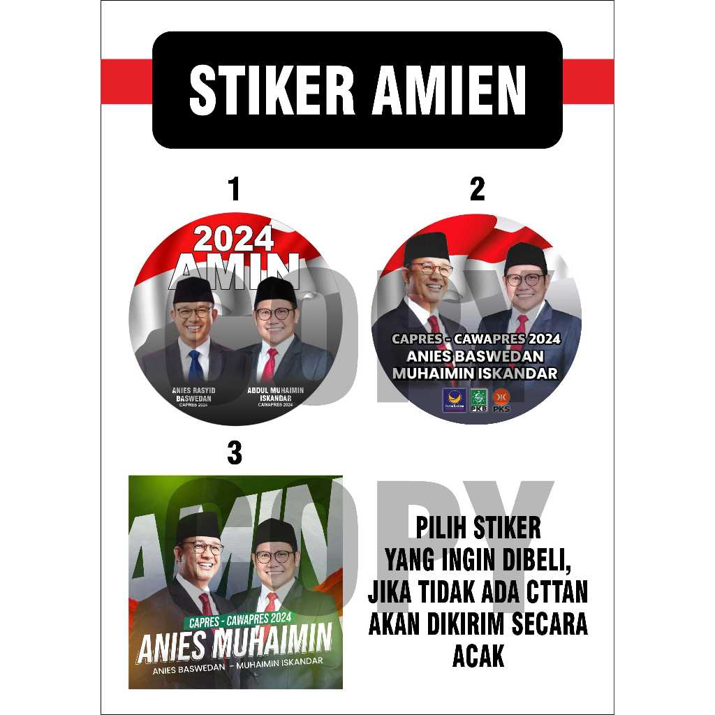 

STIKER CAPRES AMIEN