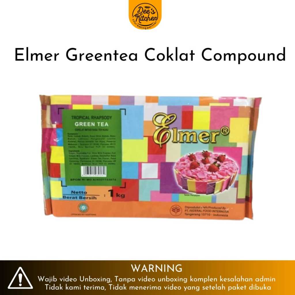 

Elmer Coklat Compound Greentea | Cokelat Batang (repack)