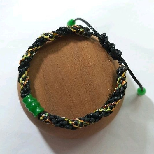Gelang Giok Asli Bambu Lulutong Hijau