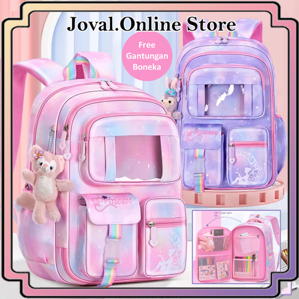 TAS RANSEL SEKOLAH ANAK PEREMPUAN  SD SMP SMA MODEL KULKAS / TAS RANSEL ANAK  PEREMPUAN / TAS SEKOLA