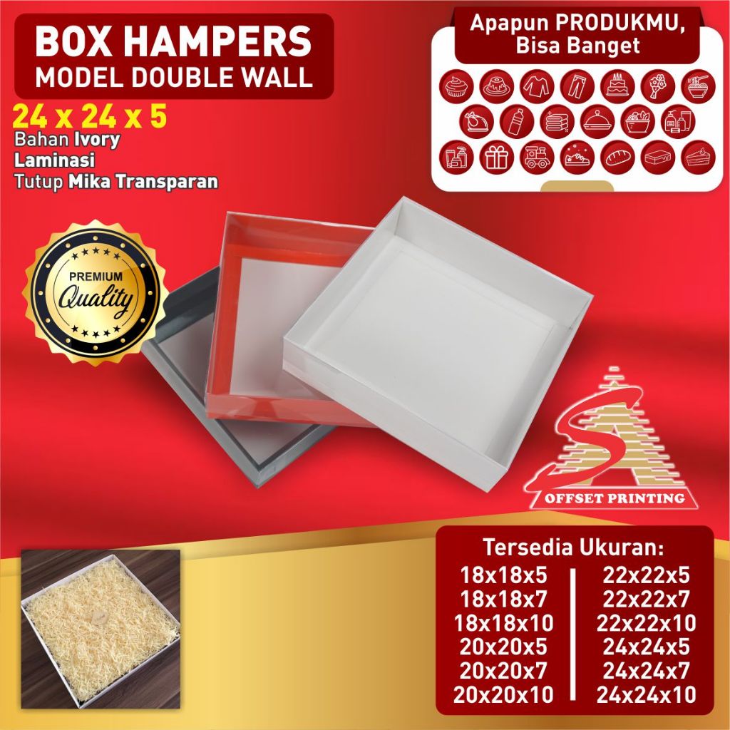 

(P) 24 x 24 x 5 Box dus kemasan Pudding/Spiku/Marmer cake/cake/lapis legit