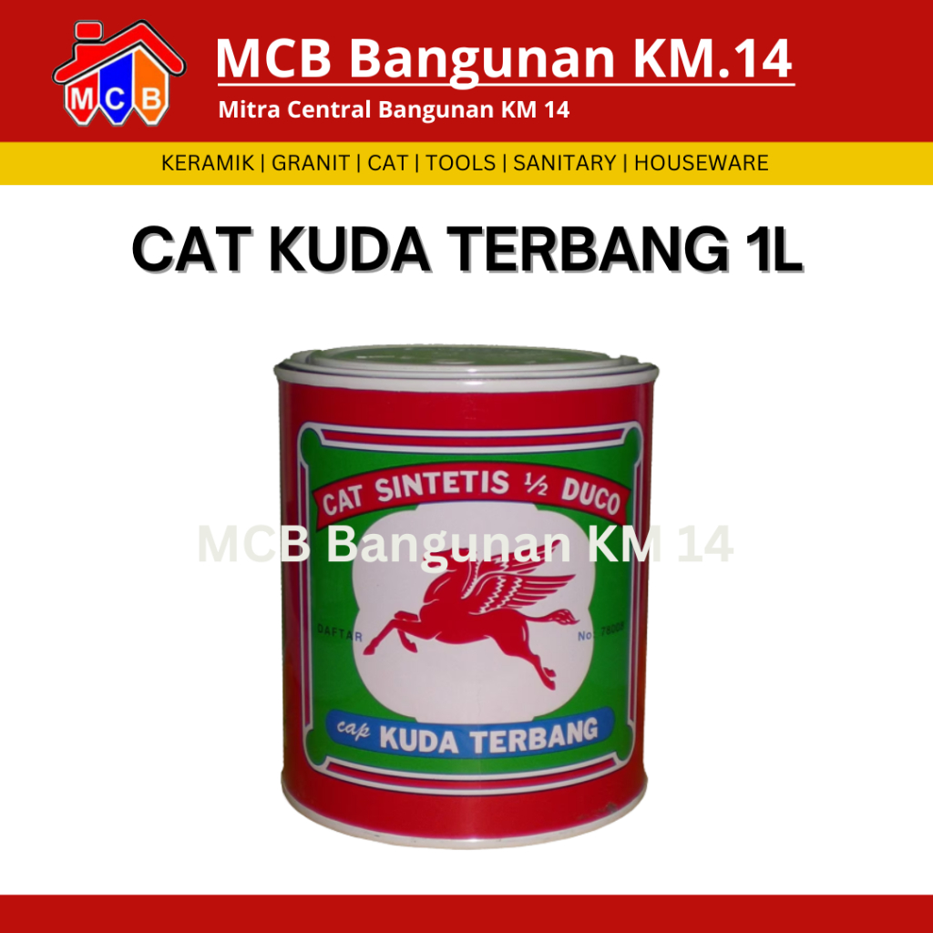 Cat Kayu Besi Kuda Terbang 1 L / Cat minyak kuda terbang / cat kuda terbang