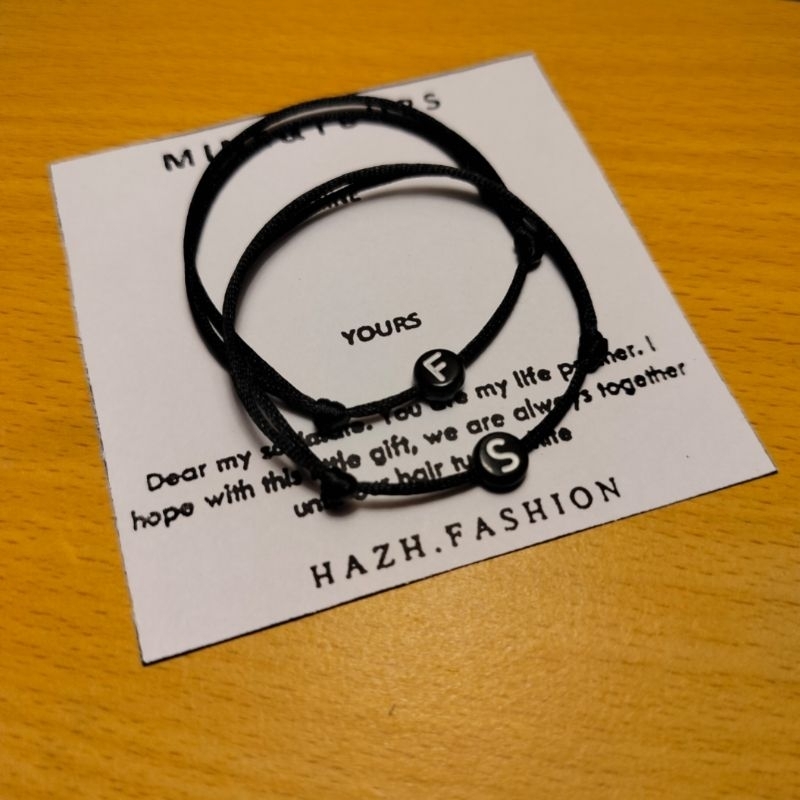 Gelang Couple Simple Aesthetic | Gelang Hitam Couple Murah| GELANG Couple Premium