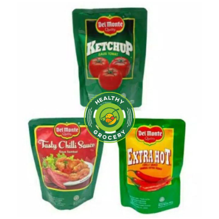 

Terkini Del Monte Sauce Pouch 200gr / Ketchup Saus Tomat / Tasty Chilli / Extra Hot