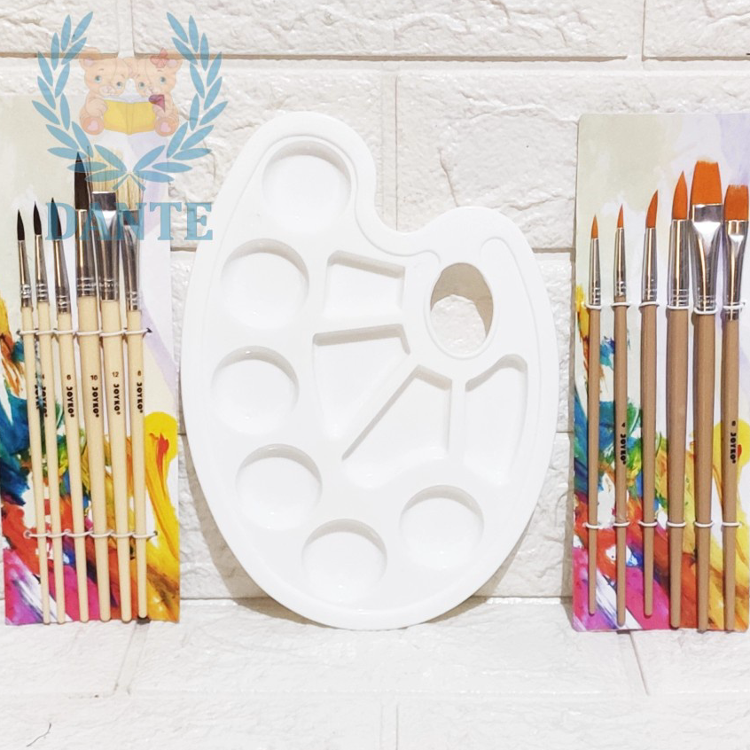 

➾❃❇ Paket 6pcs Kuas dan Palet Oval