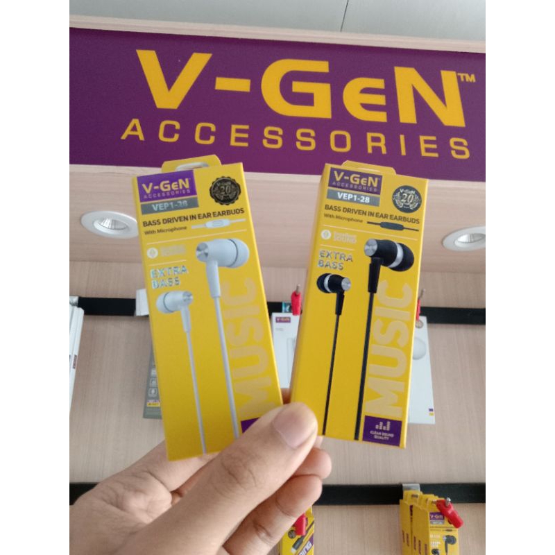 Earphone VGEN Headset VEP-28 VEP-16 VEP-29 original produk garansi 1 tahun