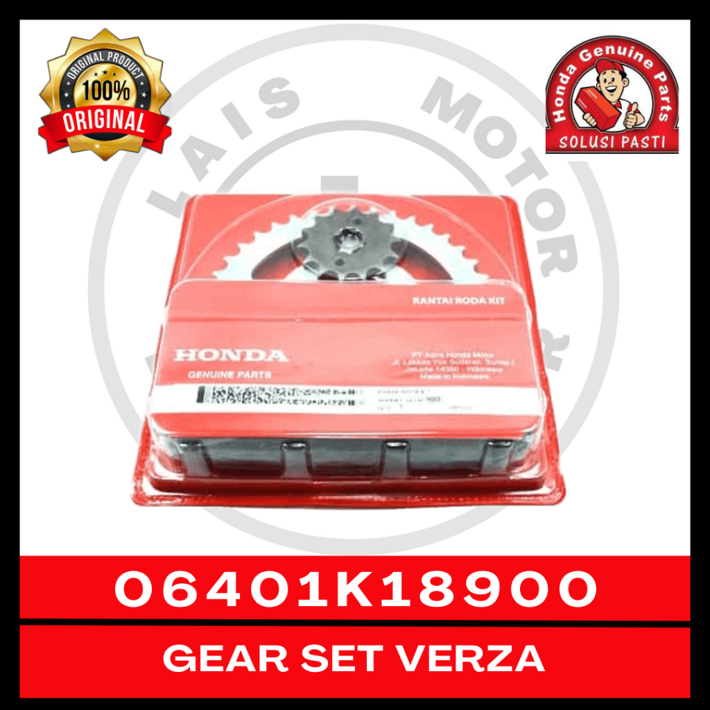 Gear Set K18 Verza CB Verza 06401K18900 Original AHM