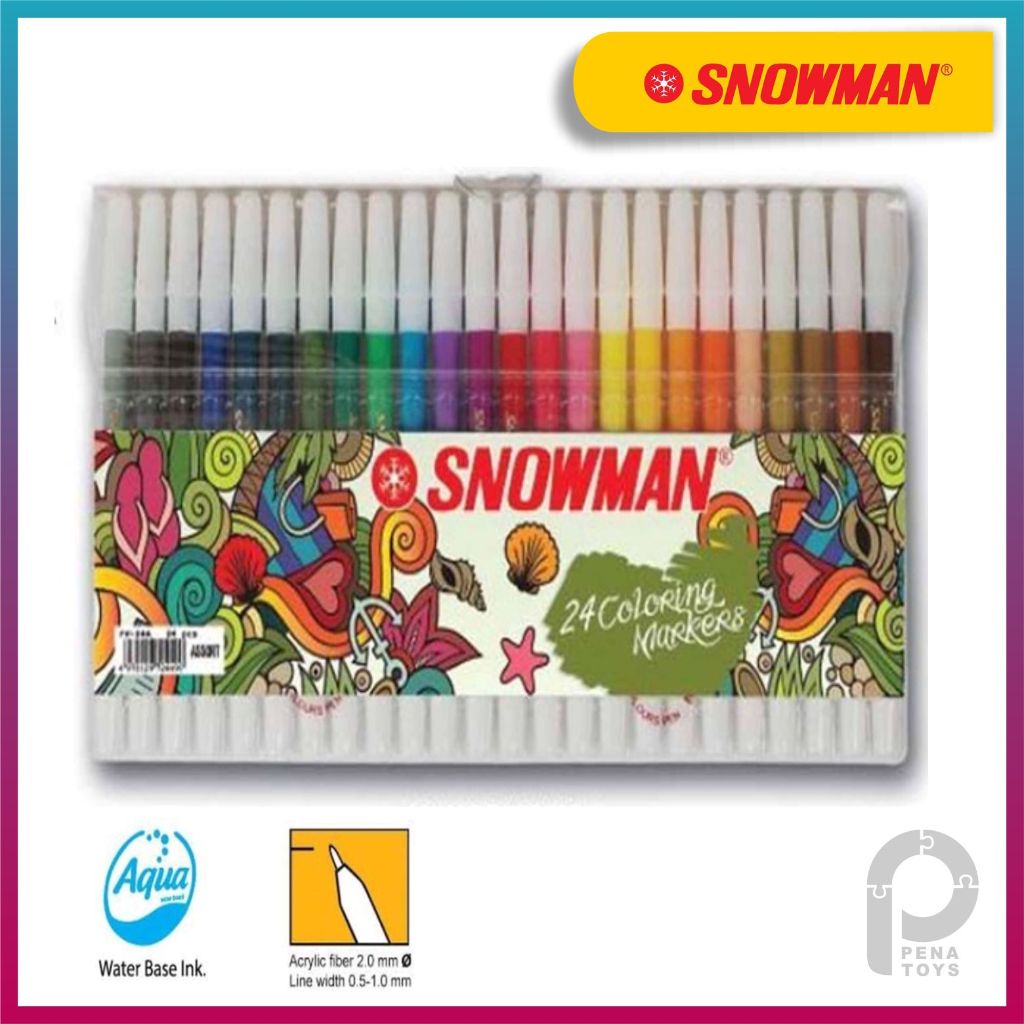 

SPIDOL 24 WARNA SNOWMAN WATER COLOUR