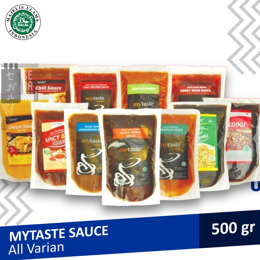 

Terbatas MyTaste Saus Teriyaki Bulgogi Barbeque Jamur Cheese Sauce Halal 500gr Model Terkini