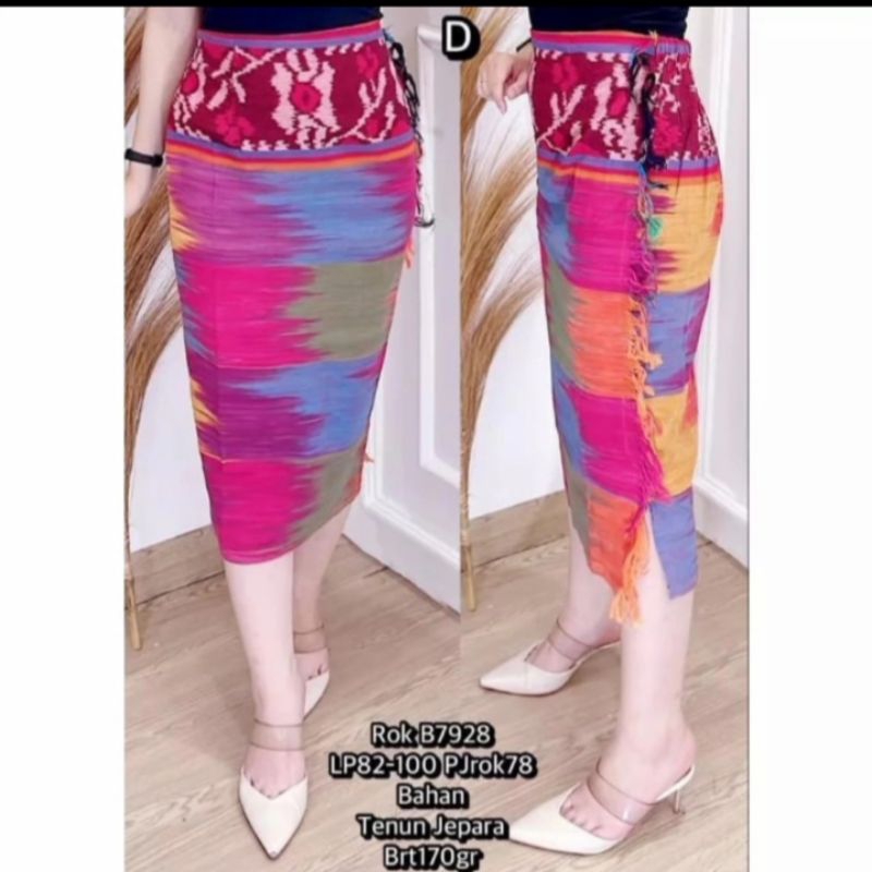 Rok rumbai samping, Rok span tenun Jepara