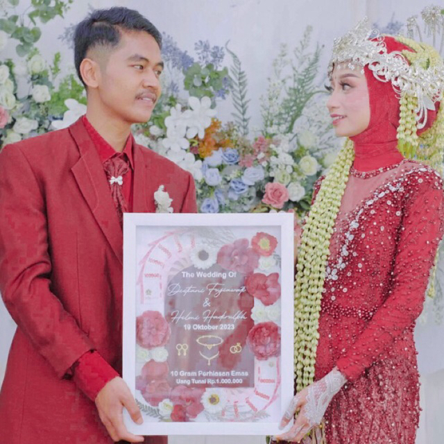 Mahar pernikahan murah mahar pernikahan unik bingkai mahar