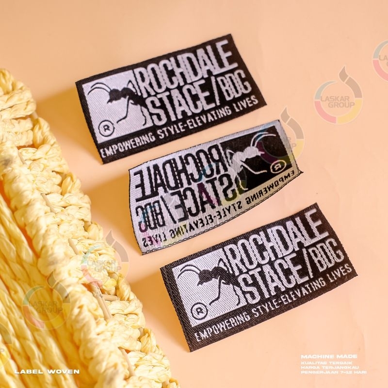 

label woven bordir 3×5 cm