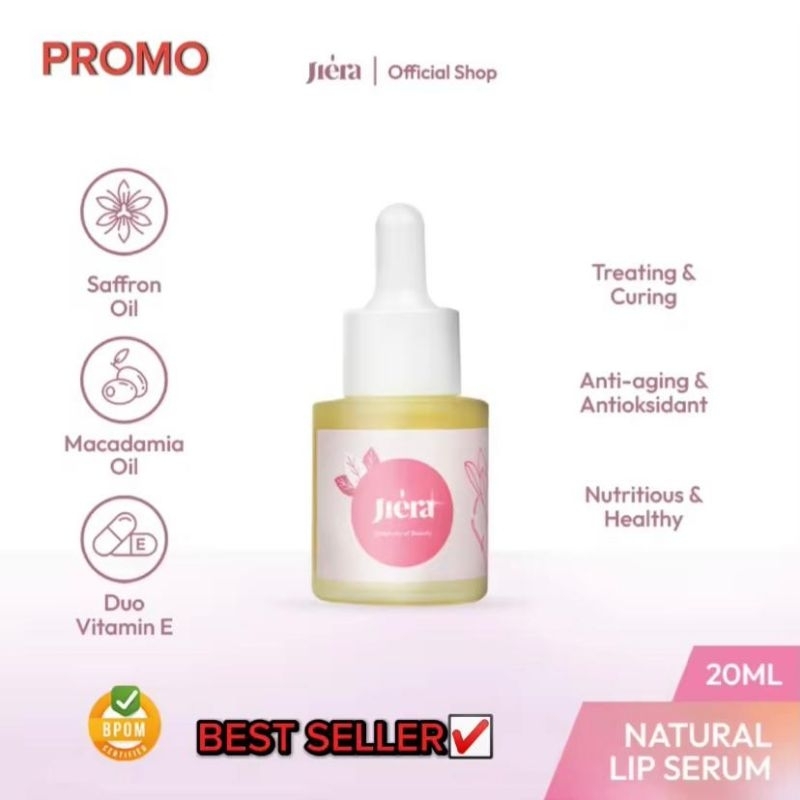 PENCERAH BIBIR DALAM 5 HARI DIJAMIN AMPUH I  JIERA LIP SERUM ORIGINAL | SERUM BIBIR | PELEMBAB BIBIR