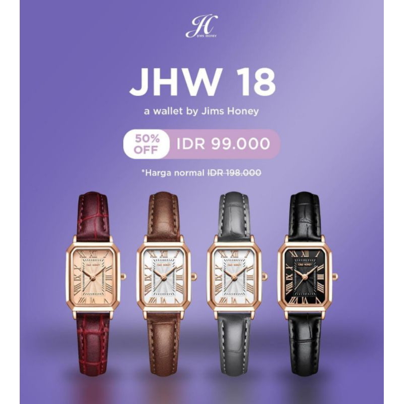 JIMS HONEY JAM TANGAN WANITA TALI KECIL KODE JHW 18