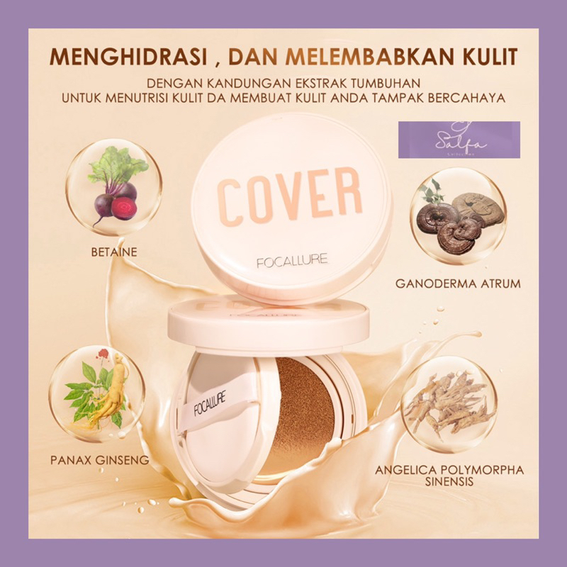 Focallure Cover Matte Longlasting Cushion Foundation
