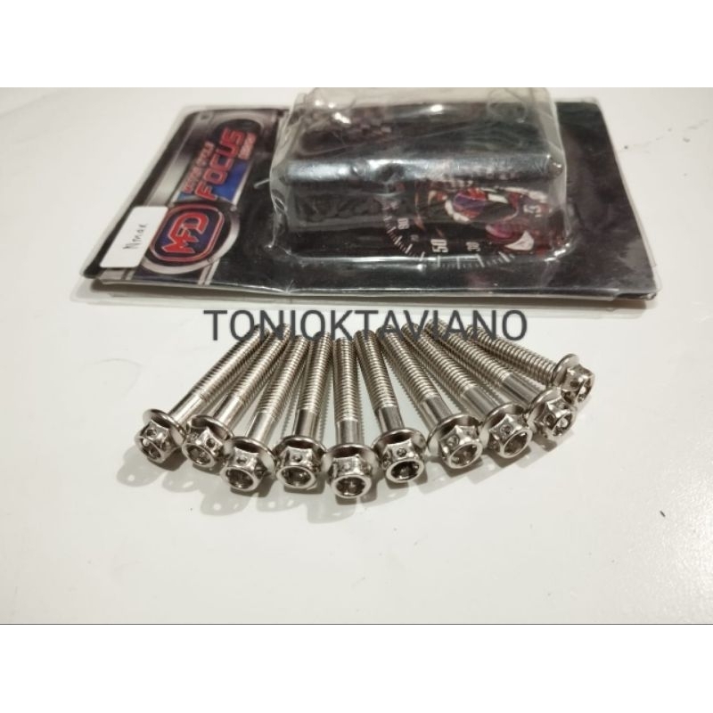 Baut cvt nmax krom chrome baut probolt blok cvt motor nmax Lexi