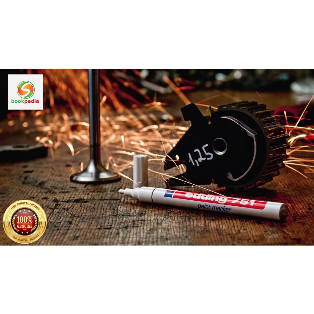 

Paint Marker EDDING 751 Gloss 1 mm - 2 mm Spidol permanen gelas besi plastik