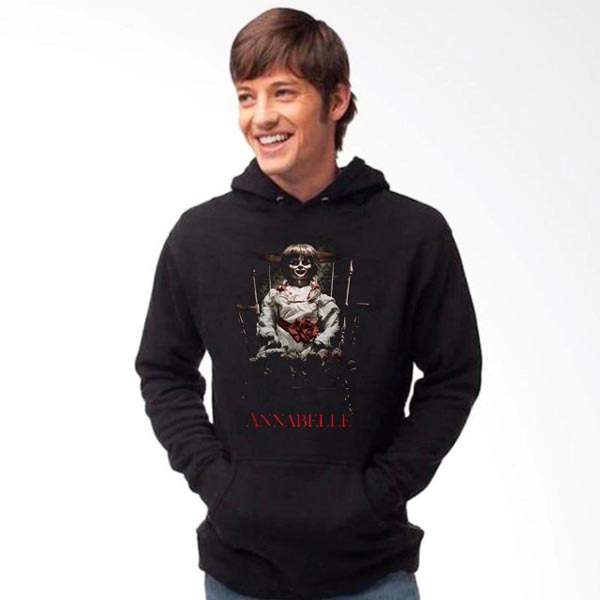 Jaket Hoodie Annabelle Horor Hoodie Jumper Bahan Cotton Fleece