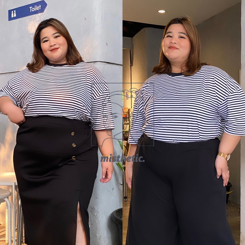 Sofia Oversize Stripe Shirt/ Kaos Garis Jumbo/ Kaos Stripe Jumbo/ Kaos LD 130/ Kaos LD 140/ Kaos LD 