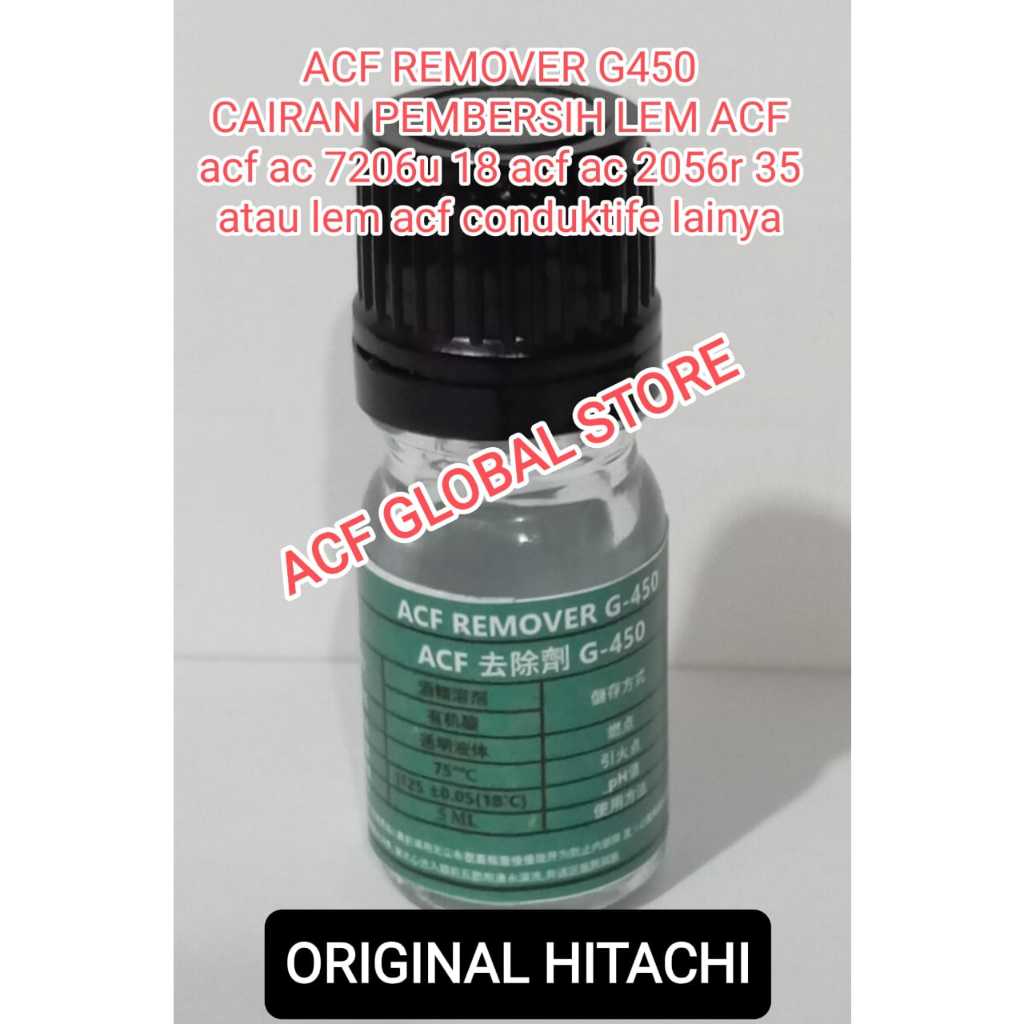 

0 acf remover G-450 - pembersih lem acf lcd tv monitor laptop - acf ac-7206u-18 - acf ac 2056R-35 - perekat lem ic cof flexibel - COD - cairan penghancur lem - lem konduktif - lem pelable